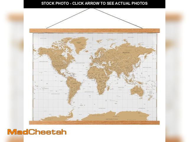 Lot 74-12785782 - FALAMON Magnetic Poster Hanger Frame, 60x40 60x50 60x30 Teak Wood Magnet Poster Frame for Posters, P...