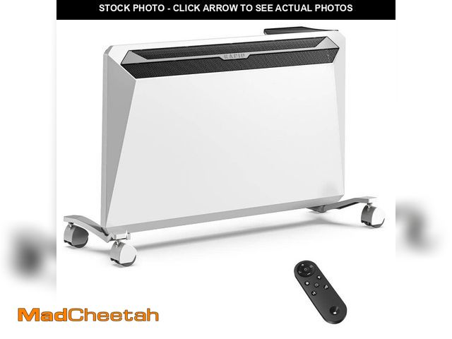 Lot 74-12592001 - Edendirect 1500 W 16.26 in Electric Ceramic Convection Space Heater in White with Tip-Over Protectio...