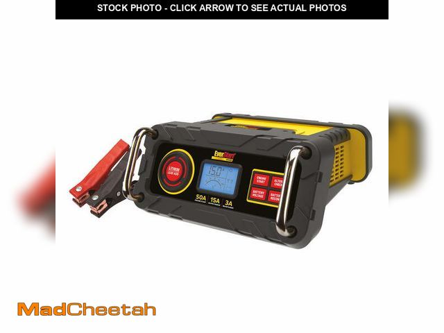 Lot 74-12686873 - Everstart Maxx 50 Amp Automotive Battery Charger/Maintainer (BC50BE) New - UNUSED