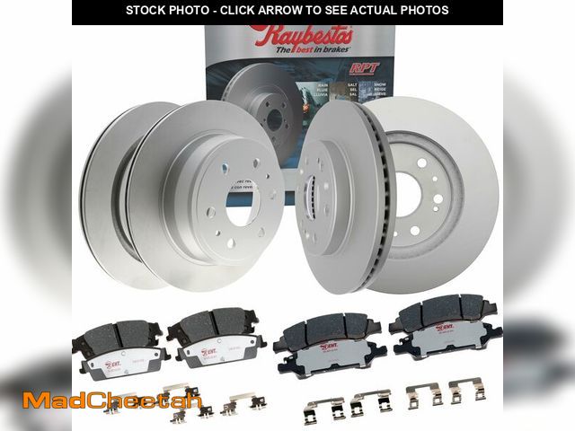 Lot 74-12290381 - Raybestos Element3 E3V50003 Automotive Replacement Brake Kit for Front and Rear Coated Rotors and Hy...
