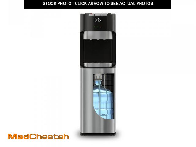 Lot 74-12489215 - Brio Bottom Loading Water Cooler Dispenser for 5 Gallon Bottles - 3 Temperatures with Hot, Room &amp...