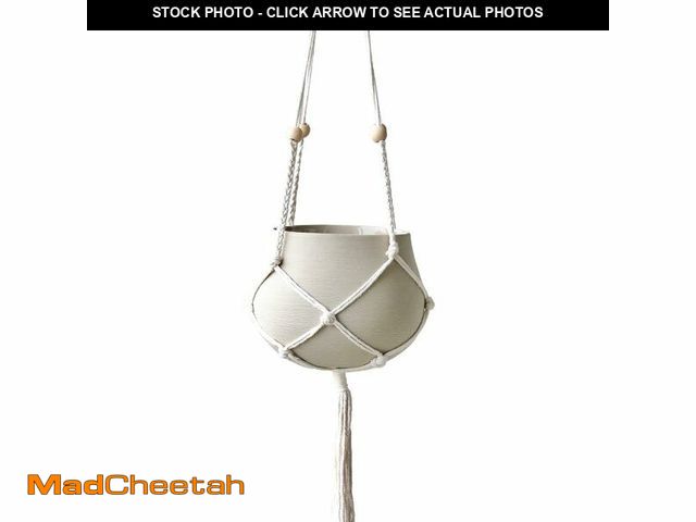Lot 74-13962904 - Macrame Ceramic Hanging Planter, Large Macrame Hanging Plant Pot, MacramÃÂ© Hanger with Ceramic Pla...