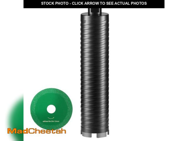 Lot 74-12804686 - SKYSHALO Core Drill Bit, 2.5 in. Wet/Dry Diamond Core Drill Bits for Brick and Block, Concrete Core ...