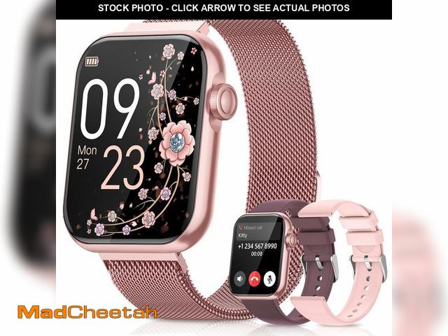 Lot 74-12705832 - Smart Watches for Women, Health Fitness Watch for Android iPhone, Sleep/Heart Rate/SpO2/Blood Pressu...