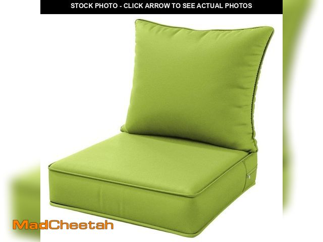 Lot 74-12804783 - WNP 22 in. x 22 in. x 4 in. Square Outdoor Deep Seating Cushion Set Seat and Back Cushion for Lounge...