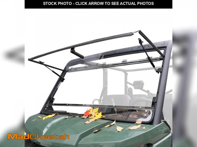 Lot 74-12256639 - StarknightMT Flip Windshield Compatible With Can-Am Defender 2016-2024, Scratch-Resistant UTV Front ...