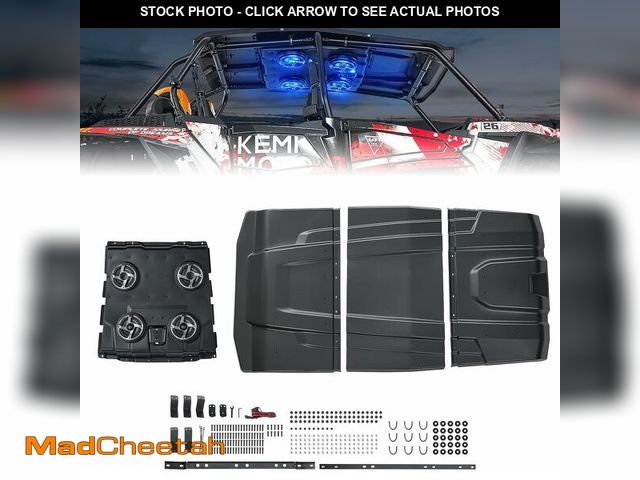 Lot 74-13790994 - KEMIMOTO XP4 1000 Audio Roof Compatible with Polaris RZR XP4 1000 (2014-2023), 500W Lightweight UTV ...