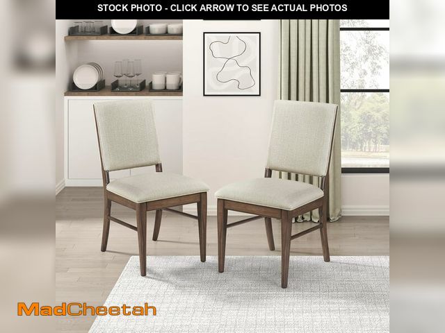 Lot 74-14068195 - Lexicon Kitchen &amp; Dining Room Chairs, Dining Chairs Set of 2, Fabric Upholstered Dining Chairs, ...