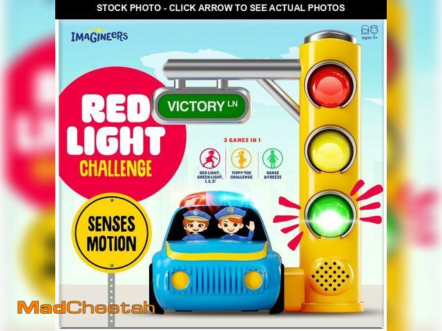 Lot 74-13544253 - Imagineers Red Light Challenge Game for Kids - 3 4 5 6 Year Old Boy Birthday Gift - Girls Toys for A...