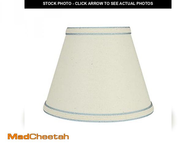 Lot 74-12098023 - Aspen Creative 58909, Empire Uno Lamp Shade, Off White, 5" Top x 9" Bottom x 7" Slant Height, Slip U...