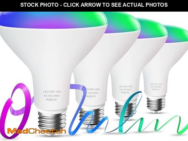 Lot 74-12330029 - OHLUX BR30 Smart Flood Light Bulb, 85W Equivalent WiFi Smart Bulb, RGBCW, Music Sync, Color Changing...