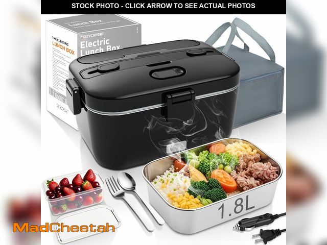 Lot 74-13623546 - COZYEXPERT Electric-Lunch-Box-Heated-Food-Warmer 100W Heating Lunchbox for Adults 1.8L Portable Food...