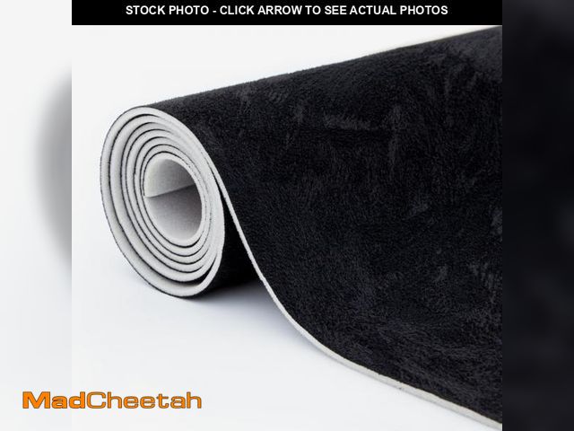 Lot 74-12164621 - Babnecl Suede Auto Headliner Fabric 98" L Ãâ 60" W with Foam Backing - Tube Packaging - Black Int...