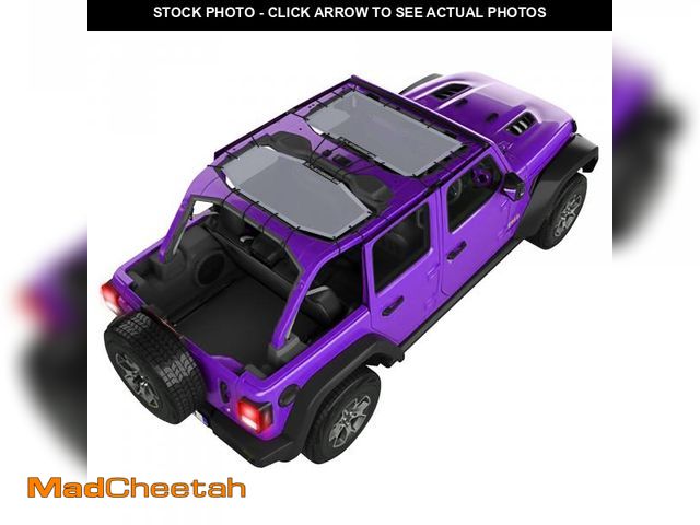 Lot 74-12110962 - Alien Sunshade Jeep Wrangler JLU Gray (2018-2023) Ã¢â¬â Front &amp; Rear Mesh Sun Shade for Jeep ...