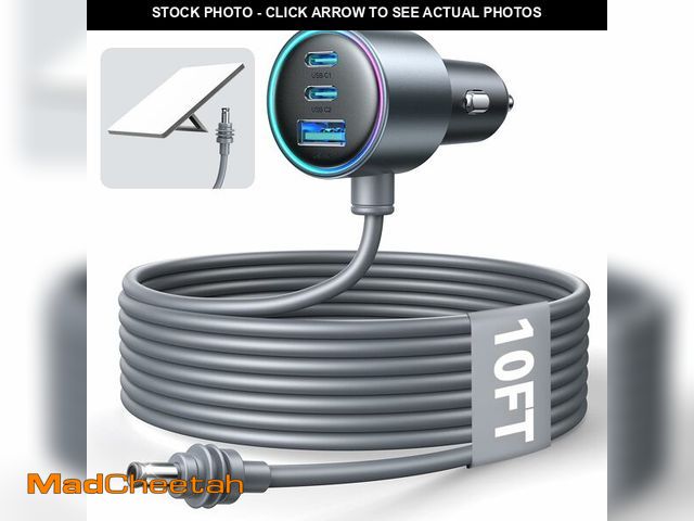 Lot 74-14272649 - Starlink Mini Car Adapter, 10FT Starlink Mini Cable Car Charger, 12V-24V Cigarette Lighter Adapter [...
