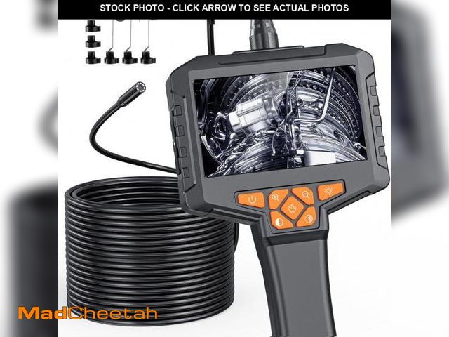 Lot 74-12302706 - 50FT Endoscope Camera with Light, Ginocaco 4.3'' HD 1080P Borescope Inspection Camera with 8 Adjust ...
