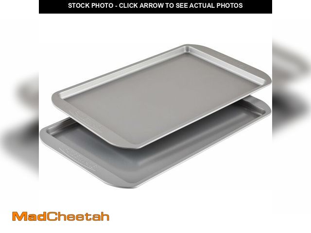 Lot 74-12760107 - Farberware Nonstick Bakeware Set, Nonstick Cookie Sheets / Baking Sheets - 2 Piece, Gray - UNUSED