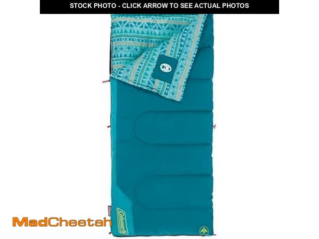 Lot 74-12664936 - Coleman Kids 50 degreeF Sleeping Bag for Children up to 5ft Tall, Comfortable Youth Sleeping Bag for...