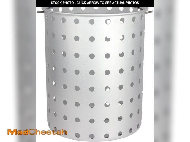 Lot 74-12398903 - CHARD AFB-30 Aluminum Frying Basket Pots, 30-Quart, Stainless Steel - UNUSED
