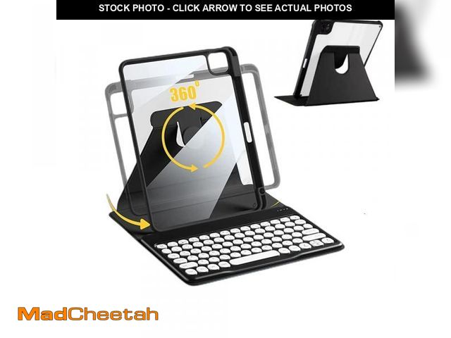 Lot 74-11546345 - AnMengXinLing Keyboard Case for iPad Air 11 inch 2025(M3)/2024(M2)/Air 5/Air 4/Pro 11, Rotate Case w...
