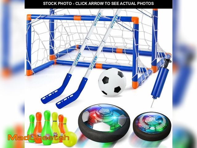 Lot 74-14211734 - Nazano 4-in-1 Hover Soccer Ball Set, Rechargable Air Floating Soccer Toy with LED Lights, Indoor &am...