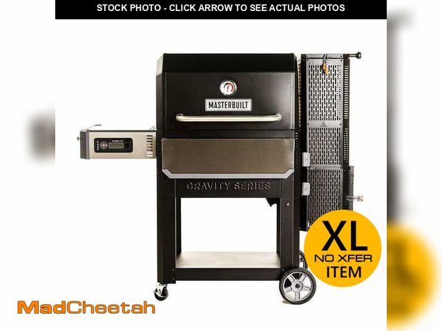 Lot 74-13791824 - Masterbuilt Gravity Series 1050 Digital WiFi Charcoal Grill and Smoker in Black - UNUSED