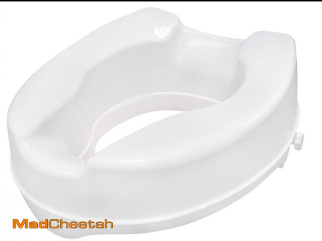 Lot 74-12153112 - Drive Medical RTL12064 Raised Toilet Seat with Lock, Standard Seat, 4" Height - UNUSED