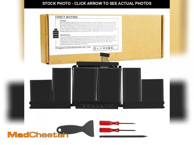 Lot 74-12432274 - A1417 Laptop Battery Replacement for MacBook Pro 15 inch Retina A1398 [ Mid 2012 Early 2013], fits M...