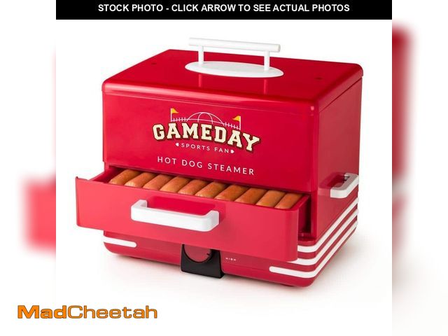 Lot 74-14255683 - Nostalgia Red Hot Dog Steamer - UNUSED