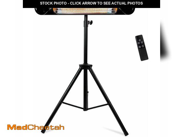 Lot 74-13213780 - Briza Infrared Electric Patio Heater - Indoor/Outdoor Heater - Portable Wall/Garage Heater - 1500W -...