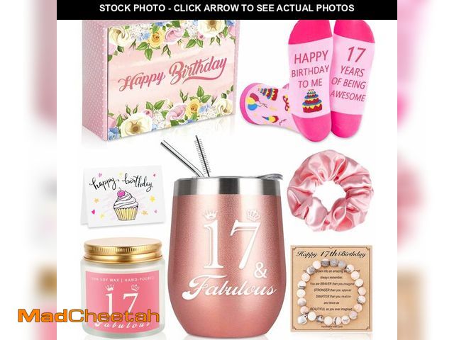 Lot 74-12698430 - Awfrky 17th Birthday Gifts For Girls, Best Gifts For 17 Year Old Girl,Happy 17th 17 Year Old Girl Bi...