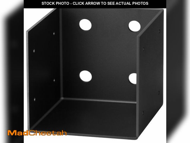 Lot 74-12712211 - GBGS 4 Pcs 4x4 Pergola Wall Mount Bracket,11 Gauge(3 mm Thick) Joist Hanger Inner Width:3-1/2" fit 4...