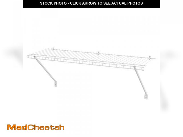 Lot 74-12409695 - ClosetMaid 36 in. W x 12 in. D White Steel Wire Closet Shelf - UNUSED