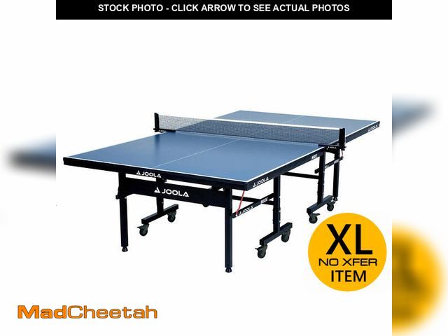 Lot 74-12898704 - JOOLA Inside - Professional MDF Indoor Table Tennis Table with Quick Clamp Ping Pong Net and Post Se...