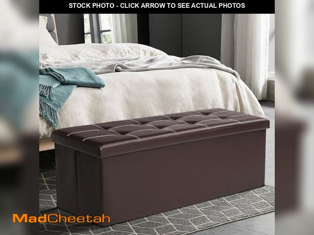 Lot 74-12480571 - Lusimo 43 Ottoman With Storage Bench For Bedroom Long End Of Bed Seat With Storage Ottoman Bench Lar...