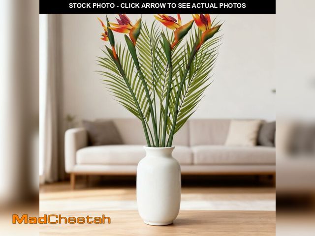 Lot 74-14383532 - OBDXZHC 5Pcs 31.5Inch Artificial Birds of Paradise Plant Faux Birds of Paradise Stems for Vases with...