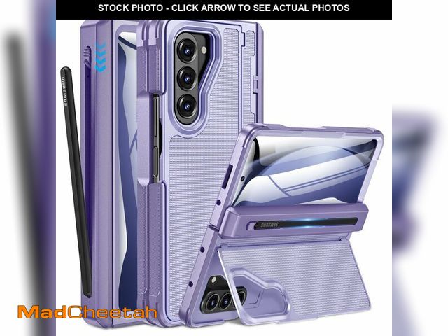 Lot 74-12874994 - Caka for Samsung Galaxy Z Fold 5 Case [Thinner S Pen Holder] [Hidden Kickstand] [Hinge Protection] [...