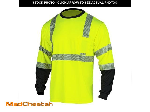 Lot 74-14303542 - VENDACE Safety Reflective Hi Vis Long Sleeve Shirts for Men ANSI Class 3 High Visibility Constructio...