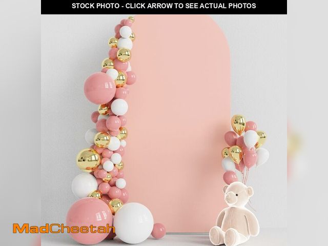 Lot 74-12707450 - Wokceer 6.6FT Wedding Arch Backdrop Cover Spandex Fitted Wedding Arch Stand Covers Round Top Chiara ...