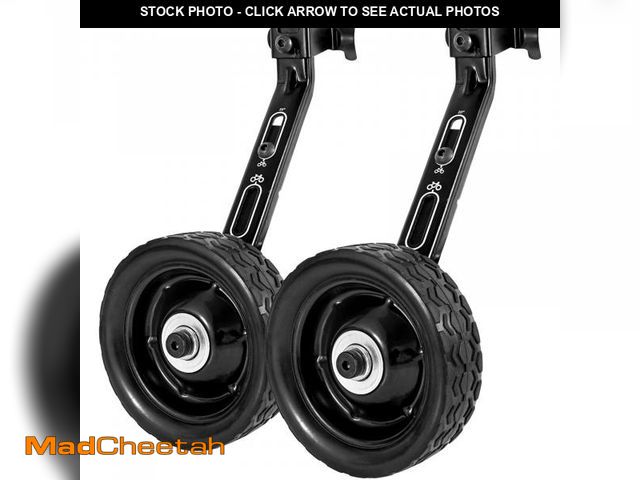 Lot 74-12310452 - MOSHAY Roll Over Image to Zoom in Bicycle Training Wheels Fits 16 18 20 22 24 inch Variable Bike (bl...
