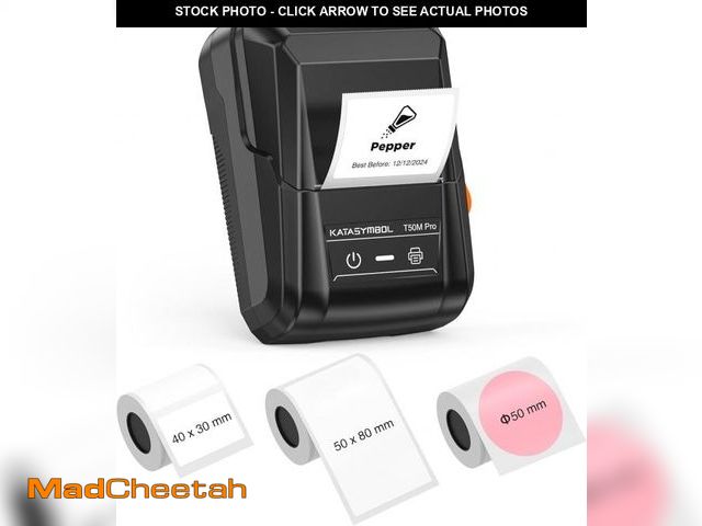 Lot 74-12332217 - SUPVAN T50M Pro Bluetooth Label Maker Machine with 3 Tapes, Wide Waterproof Label, Versatile App wit...