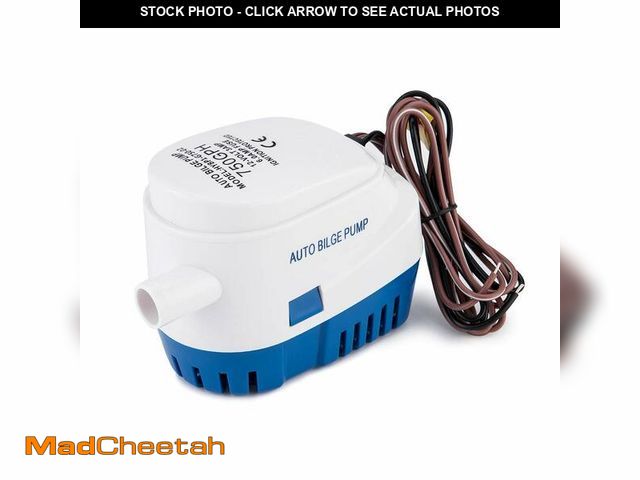 Lot 74-14266428 - Dontmiss 750 GPH Automatic Submersible Bilge Pump, 12V Boat Bilge Pump with Float Switch, High-Flow ...