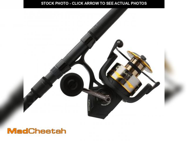 Lot 74-12224159 - PENN 10' Battle IV LE Spinning Reel and Fishing Rod Combo Kit, 8000 Reel, CNC Gear Technology, Full ...