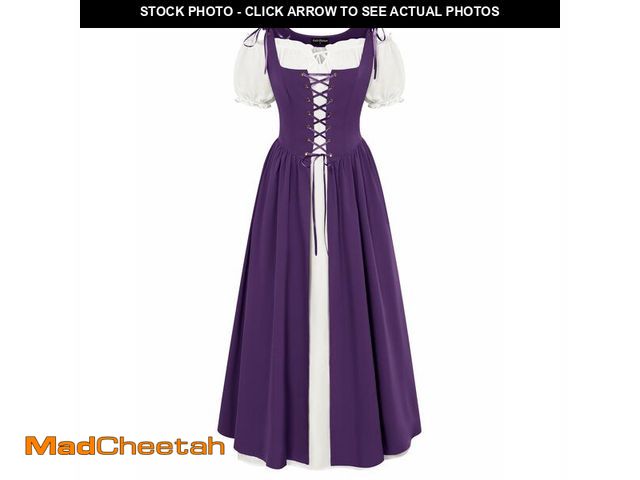 Lot 74-12977527 - Scarlet Darkness Women Renaissance Dress Short Sleeve Pirate Outfit Long Witch Dresses Medieval Fair...