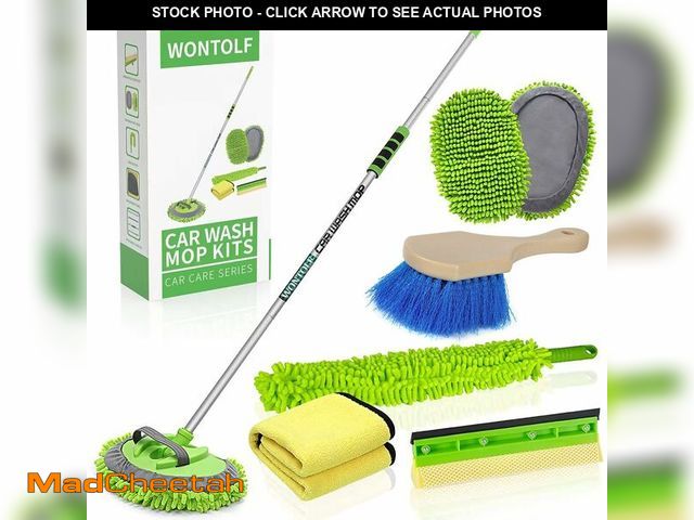 Lot 74-14274258 - Wontolf 62'' Car Wash Brush with Long Handle Chenille Microfiber Car Wash Mop Mitt Kit Car Detailing...