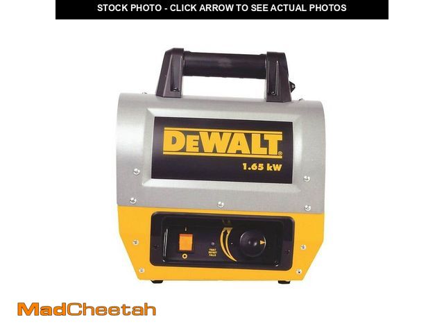 Lot 74-13062344 - DEWALT 1500W Electric Forced Air Portable Outdoor Space Heater with Handle - UNUSED