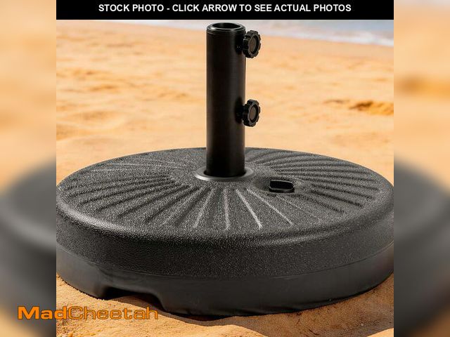 Lot 74-14321803 - Autlaycil Heavy Duty Outdoor Patio Umbrella Base, 73 lbs Sand Filled, 48 lbs Water Filled Umbrella S...