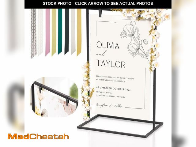 Lot 74-13567405 - Cathyeen Wedding Welcome Sign Stand, 50Ã¢â¬Âx30Ã¢â¬Âx 20Ã¢â¬Â Heavy Duty Easel Stand for Sign ...