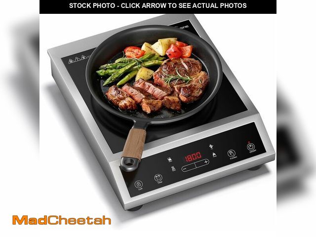 Lot 74-14600991 - VoltCuisine 1800W Induction Cooktop, Single Burner Electric Stove with Dual IGBT Control, 10 Power &...