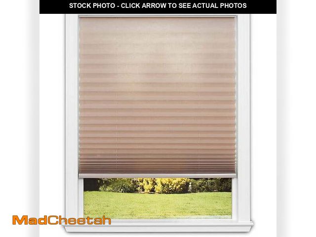 Lot 74-12886943 - Redi Shade No Tools Trim-at-Home Easy Lift Pleated Fabric Cordless Shade, Light Filtering, Natural, ...